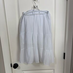 Chic White A-Line Skirt